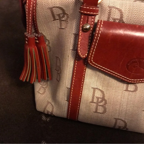 Dooney & Bourke Signature Double Handle Bag canvas leather - Picture 4 of 11